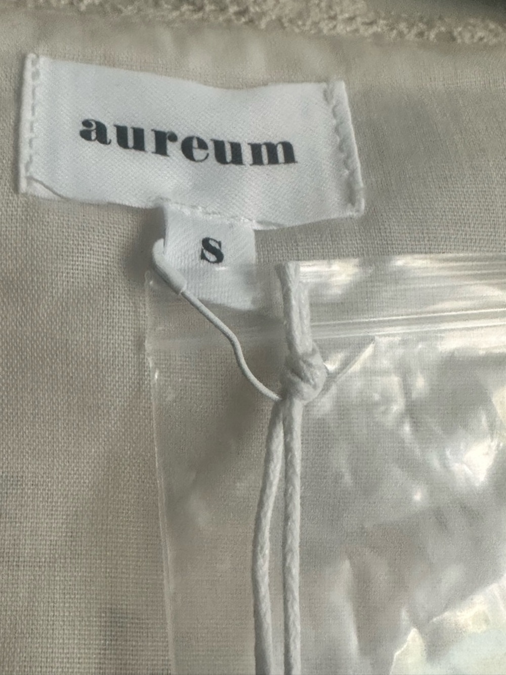 AUREUM Ivory with Navy Toile Midi Dress Small - Picture 4 of 8